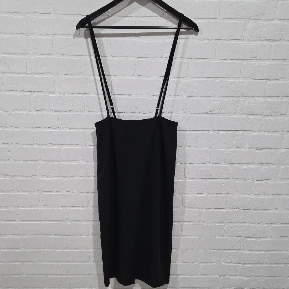 Black Skirt With Straps
